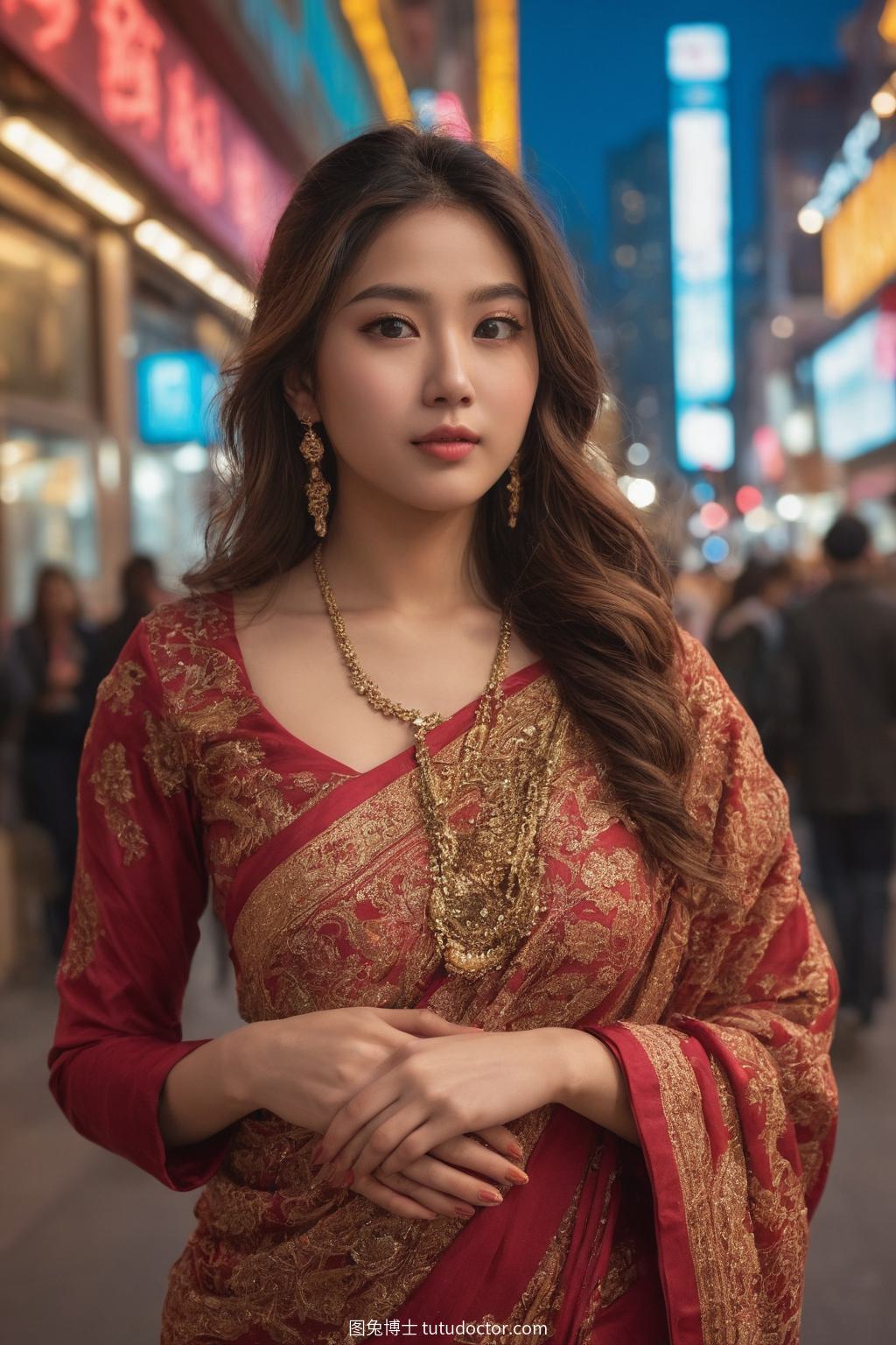 异域美女：都市之心的异域佳人