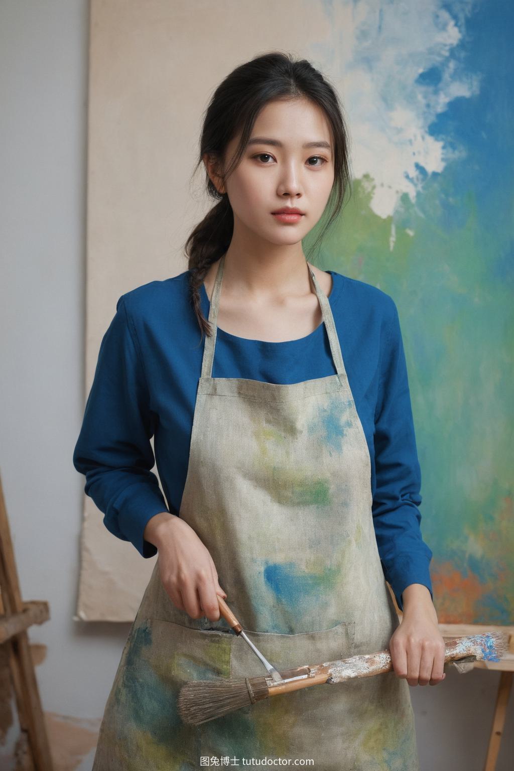 清纯校花：艺术家的色彩世界