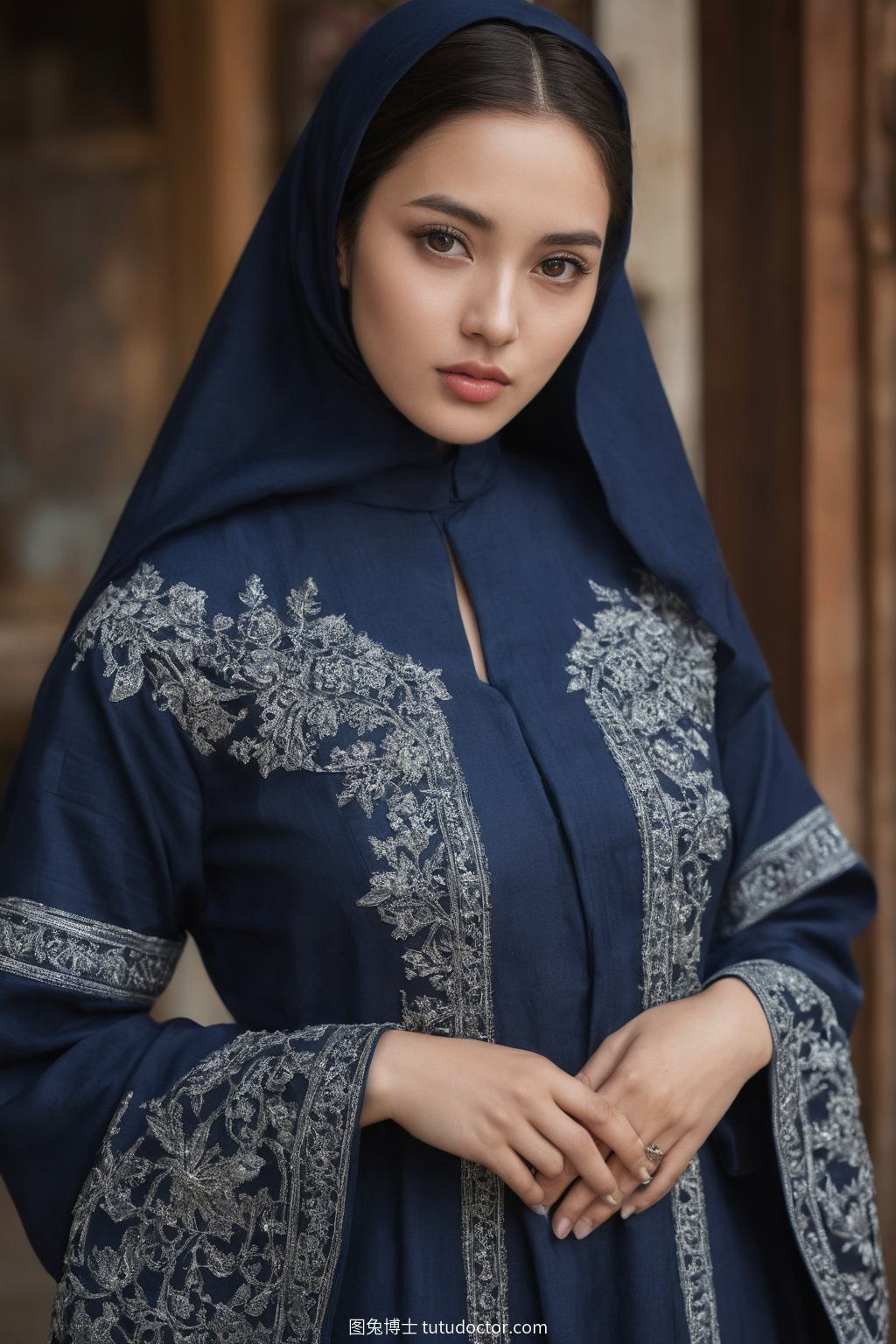 异域美女：面纱女子与秘密阿巴亚