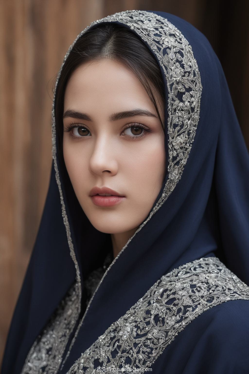 异域美女：面纱女子与秘密阿巴亚