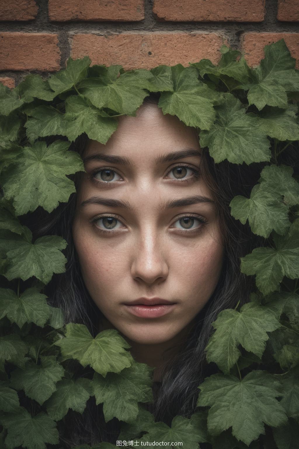 涂鸦艺术：老砖房上的动物森林街艺