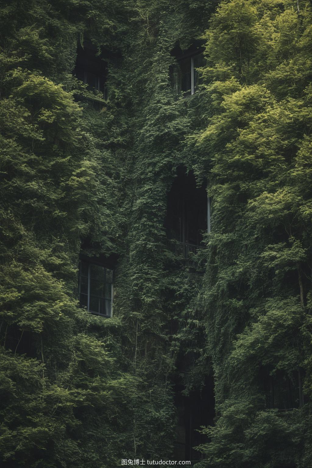 涂鸦艺术：壁画中的森林奇境