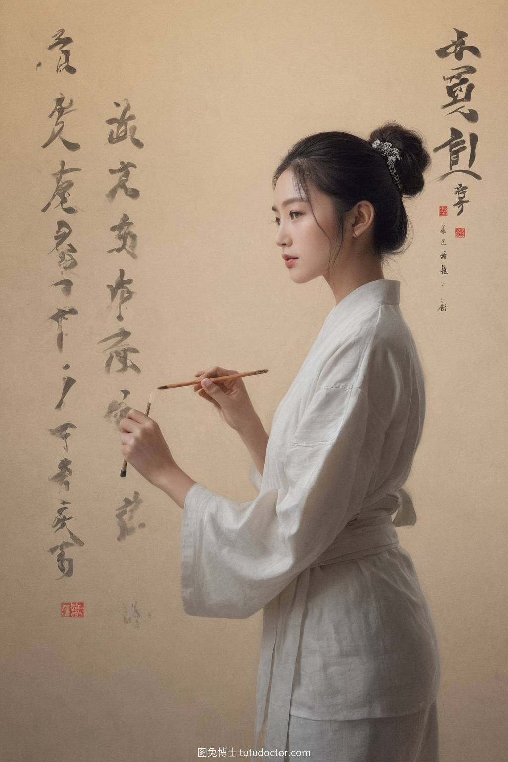 手工匠心：书法家的优雅创作
