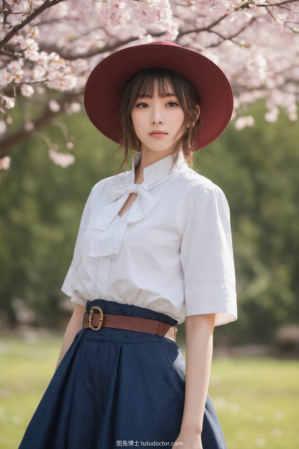 COSPLAY：樱花盛开中的动漫cosplay